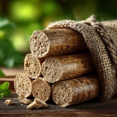 Bamboo energy wood pellets sustainable solution high resolution picture
