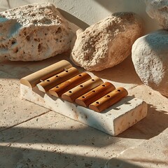 Bamboo flute handmade art high resolution picture