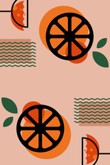 Retro Geometric Cocktail and Drink Vector Illustration Collection