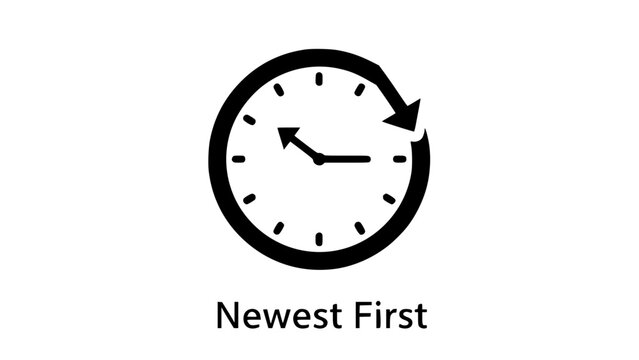 Clock face illustrates circular motion indicating reverse time on plain background or Circular clock depicts counterclockwise rotation representing deadline delay in simple scene