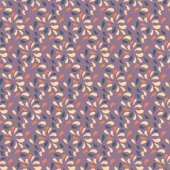 Seamless leaf pattern. Tropical leves wallpaper. Endless background. Vector hand drawn design for fabric, textile, wallpaper, poster, cover, invitation. Trendy print. Ornament with twigs.