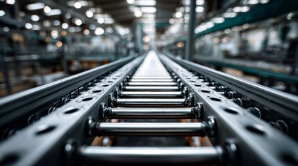 Conveyor System in Modern Industrial Facility