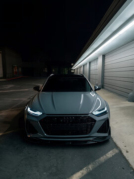 Audi RS7 car on the road