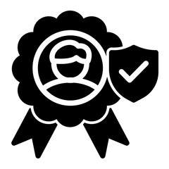 Credible Honest Reliability Assessment Icon from Customer Assessment Collection (Glyph style)