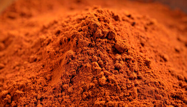 Natural bentonite or kaolin clay with fine texture, red annatto or rosehip powder accents, iron oxide