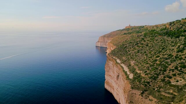 Dingli Cliffs, Malta, drone aerial photography,