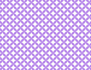 七宝のパターンイラスト パープル版