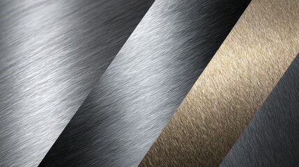 Diagonal textured gradient composed of varying shades of gray and gold, creating a metallic appearance with depth
