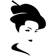 Stylish vector silhouette illustration of a man and woman wearing hats in a fashionable design
