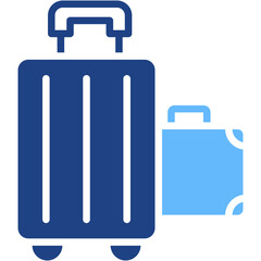 Luggage glyph color icon