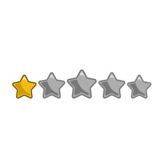 3D Star Rating Icon