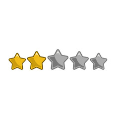 3D Star Rating Icon