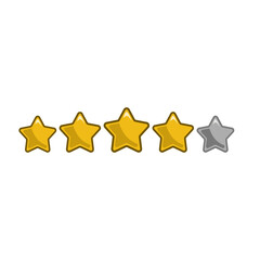 3D Star Rating Icon
