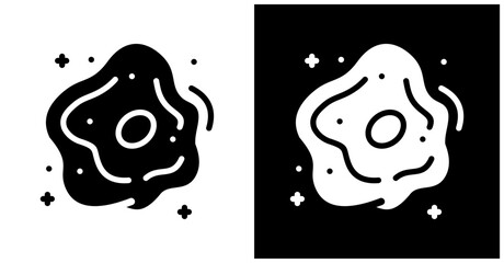 Nebula Icon Set In White And Black Background © ali