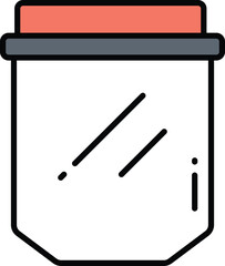 Modern Flat Design Icon of a Respirator Mask, Providing Essential Health and Safety Protection Against Airborne Contaminants and Pollutants