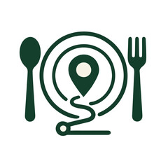 Icon "Local Food Mile": a plate with a short location map underneath.