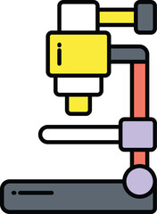 Modern Flat Design Icon of a Respirator Mask, Providing Essential Health and Safety Protection Against Airborne Contaminants and Pollutants