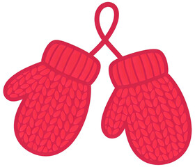 wool gloves illust