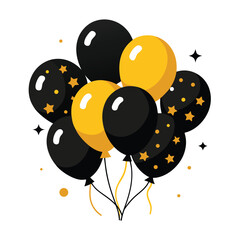 Vibrant bouquet of colorful balloons floating upwards, celebration, party, festive atmosphere, joy