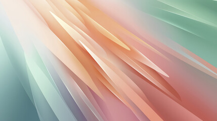 Modern Abstract Art Featuring Soft Pastel Diagonal Overlapping Shapes