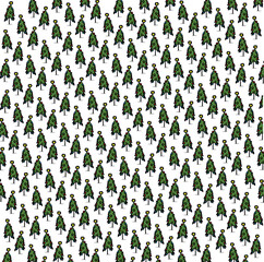 Winter festive forest or decoration for New Year or Christmas.