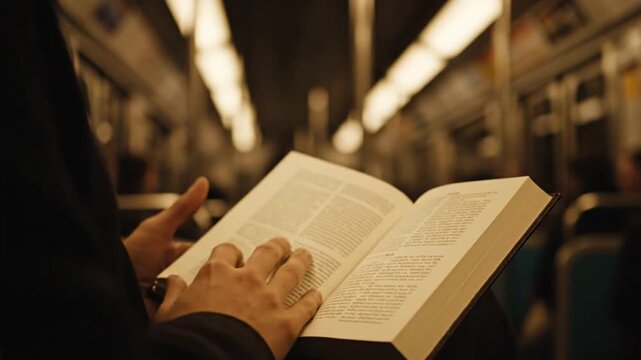 Reading journey engaging with generative ai literature in a train environment