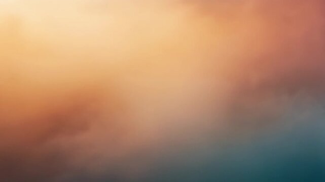 A serene seascape at dusk with vibrant clouds and a tranquil ocean viewed from a distant perspective