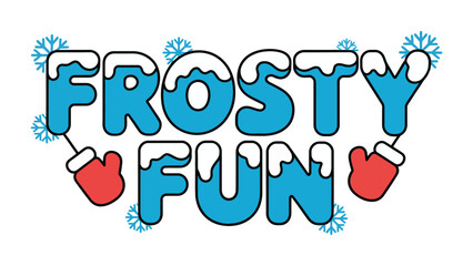 Frosty Fun Illustration: A cheerful, winter-themed illustration. The design captures the spirit of the season.