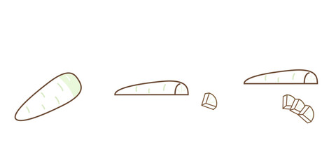 大根　いちょう切り