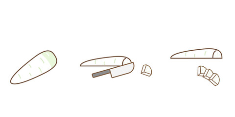 大根　いちょう切り