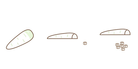 大根　みじん切り