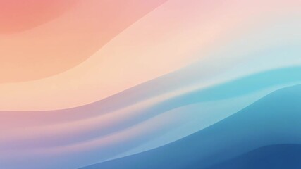 Softly undulating hills under a serene gradient sky with pastel hues