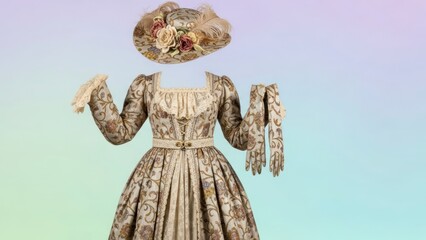 Elegant period costume 