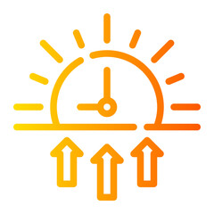 sunrise gradient icon