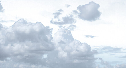 ふわふわの積乱雲　夏の雲	