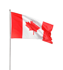 Flag of Canada isolated on white. National symbol