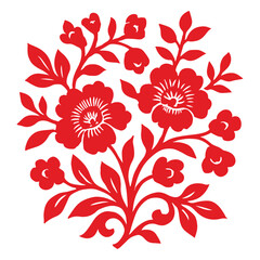 chinese flower papercut