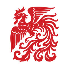 phoenix paper cutting