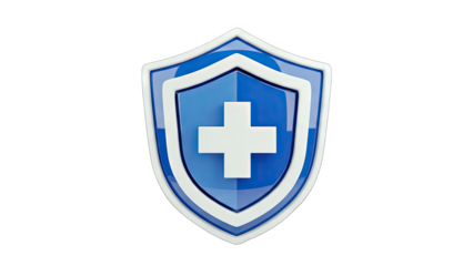 Medical Shield Protecting Health and Safety Concept
