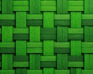 Intricate Green Pixelated Woven Pattern