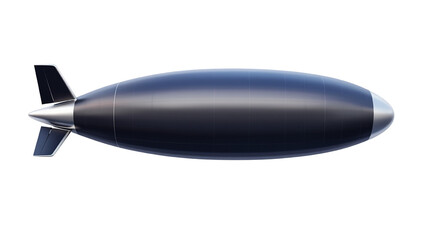 Fototapeta premium Illustration of a futuristic zeppelin or airship design on a black background
