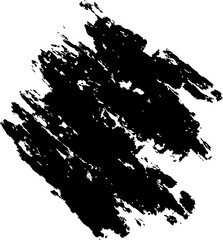 Abstract Brushstroke Shape Element