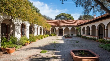Spanish-Style Courtyard: A Peaceful Oasis