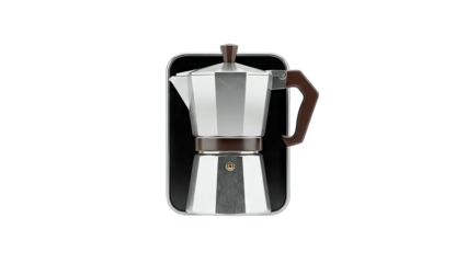 Moka Pot Isolated on White Background