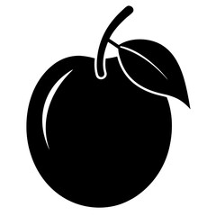 zwetschge on white background 