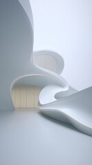 Abstract White Architecture Design Interior