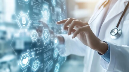 female doctor holding x ray