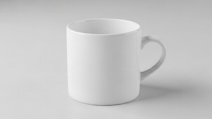 Fototapeta premium Studio-style image of an empty coffee cup ready for custom brand graphics