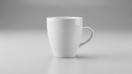 Fototapeta premium Professional presentation of a solitary blank coffee cup for packaging design