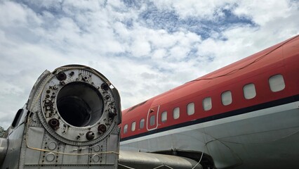 airplane and blue sky